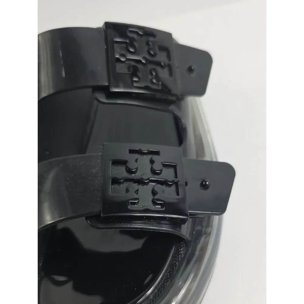 Tory Burch Buckle Bubble Jelly Black Slide Women's Sandal Size 5